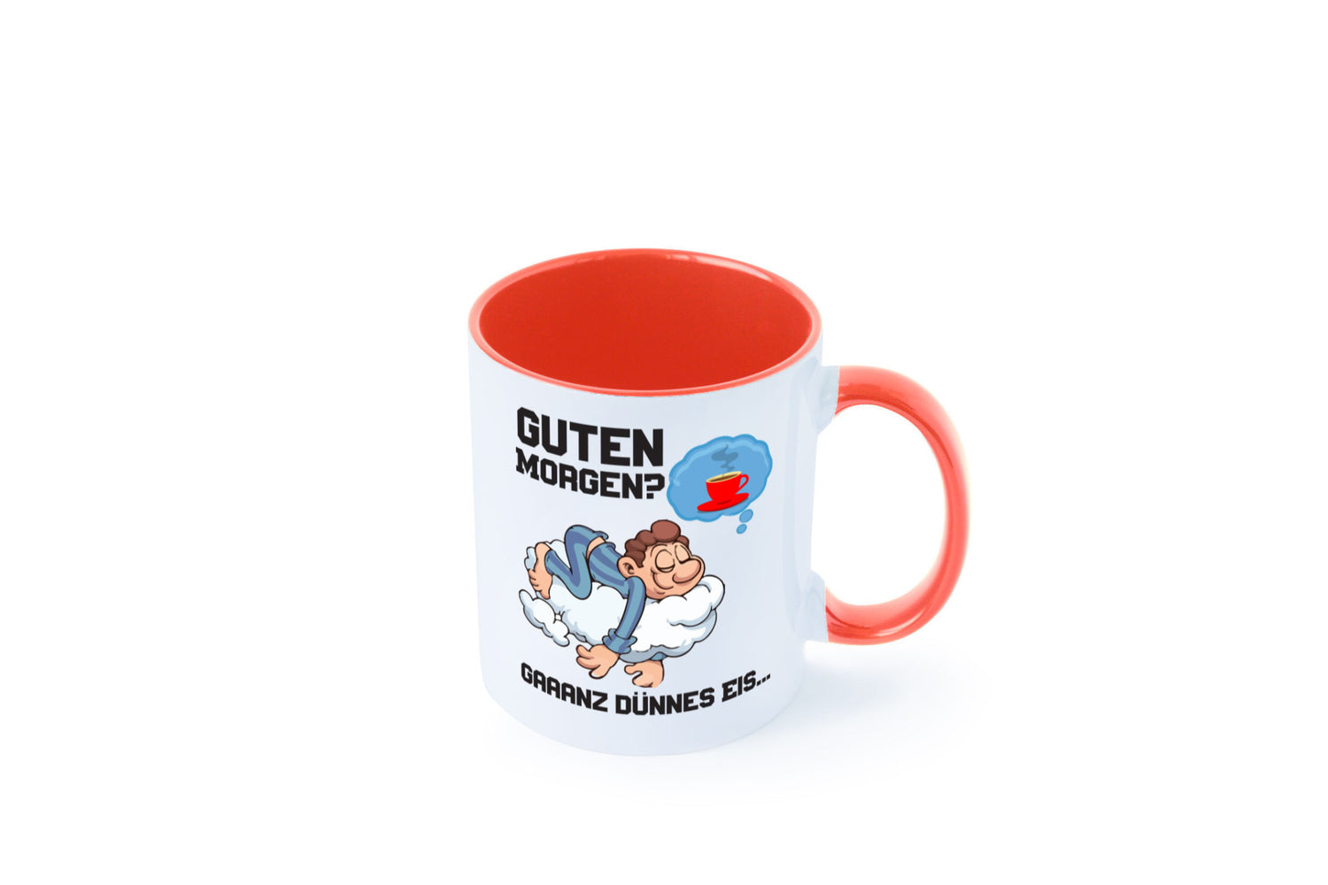 Ganz dünnes Eis | Morgenmuffel Tasse Kaffeetrinker Geschenkidee Humor