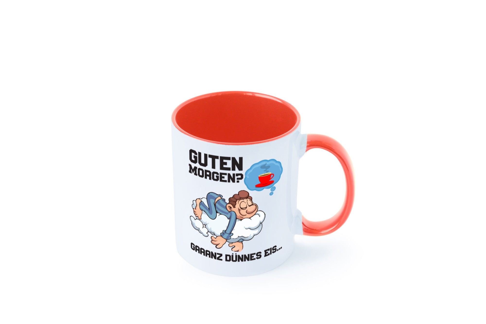 Ganz dünnes Eis | Morgenmuffel Tasse Kaffeetrinker Geschenkidee Humor