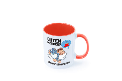Ganz dünnes Eis | Morgenmuffel Tasse Kaffeetrinker Geschenkidee Humor