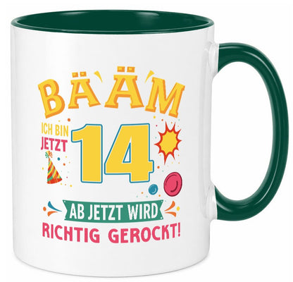 14. Geburtstag | 14 Jahre ab jetzt wird richtig gerockt lustig Geschenkidee Tasse