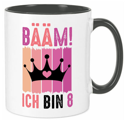 8. Geburtstag | 8 Jahre Bääm ich bin Krone lustig Geschenkidee Geschenk Tasse