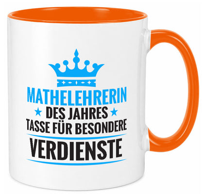 Besonderer Verdienst: Mathelehrerin | Lehrer Mathe Humor Geschenkidee Tasse