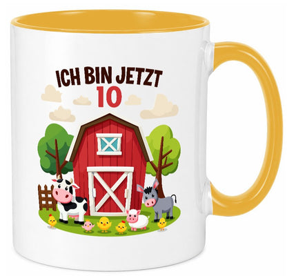 10. Geburtstag | 9 Jahre Bauernhof und Tiere Geschenk Geschenkidee lustiger Tasse