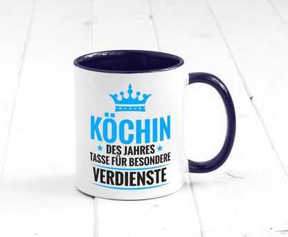 Besonderer Verdienst: Köchin | Chefköchin Chefkoch Geschenkidee Arbeit Kollegen
