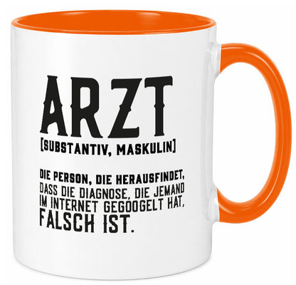 Arzt | Beschreibung Definition Diagnose Klinik Geschenk Humor Geschenkidee Tasse