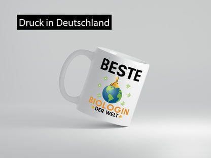 Welt Beste Biologin | Biologie Naturforscherin Geschenkidee Humor Tasse