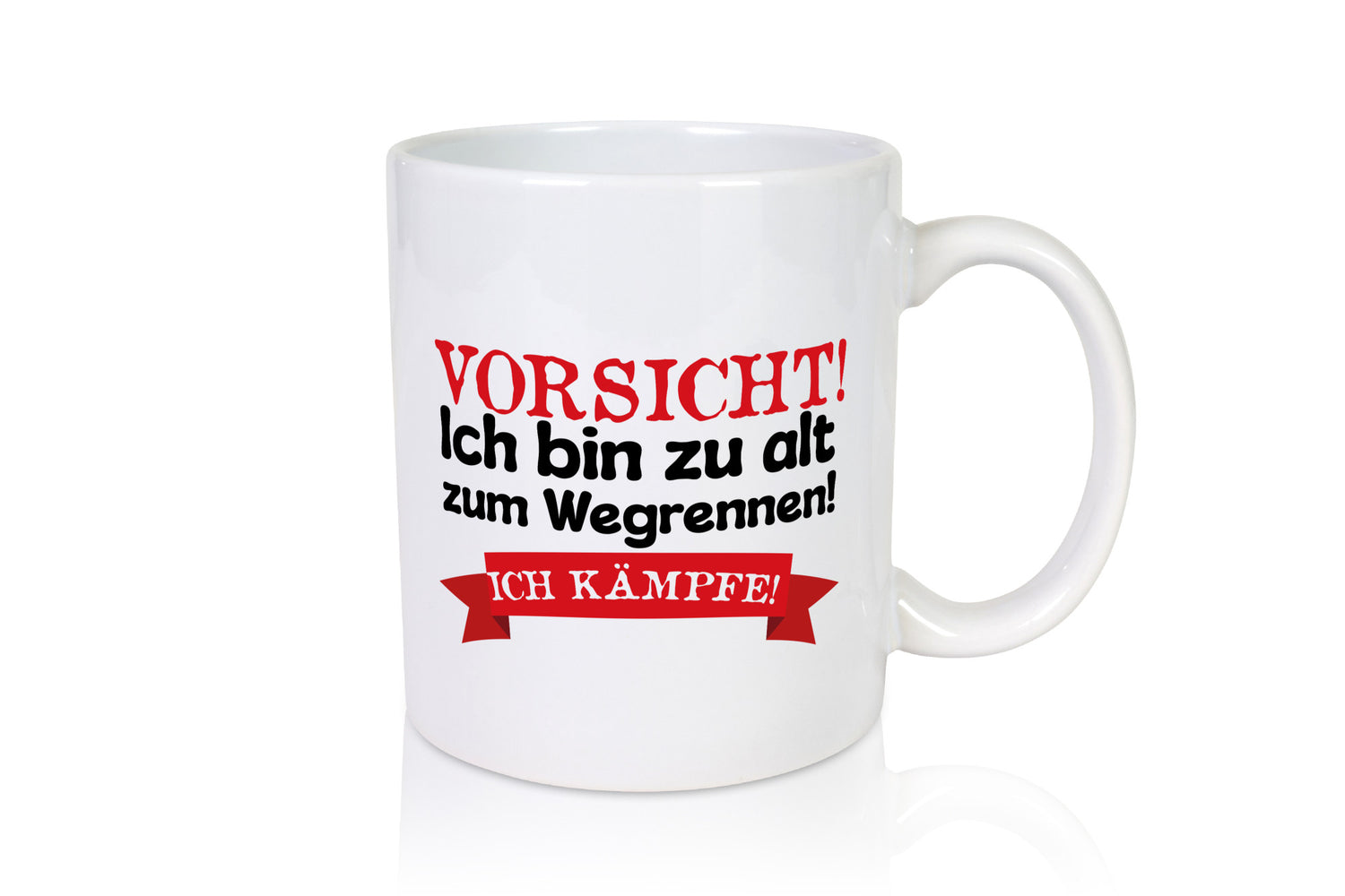 Bin zu alt zum wegrennen ich kämpfe | Alter Mann lustiger Spruch Geschenk Humor