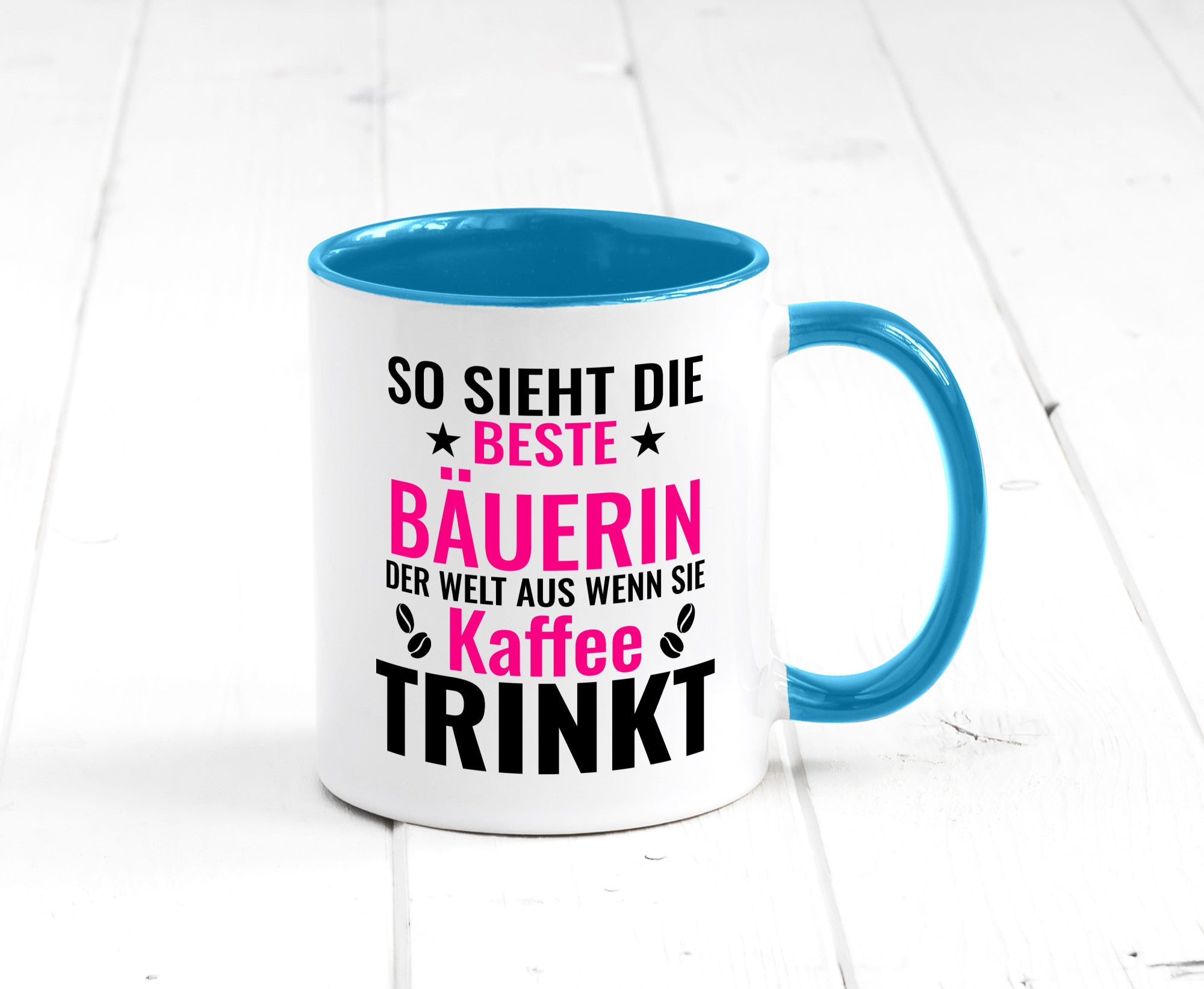 Kaffee trinkt: Bäuerin | Bauernhof Landwirtschaft Geschenk Humor Geschenkidee