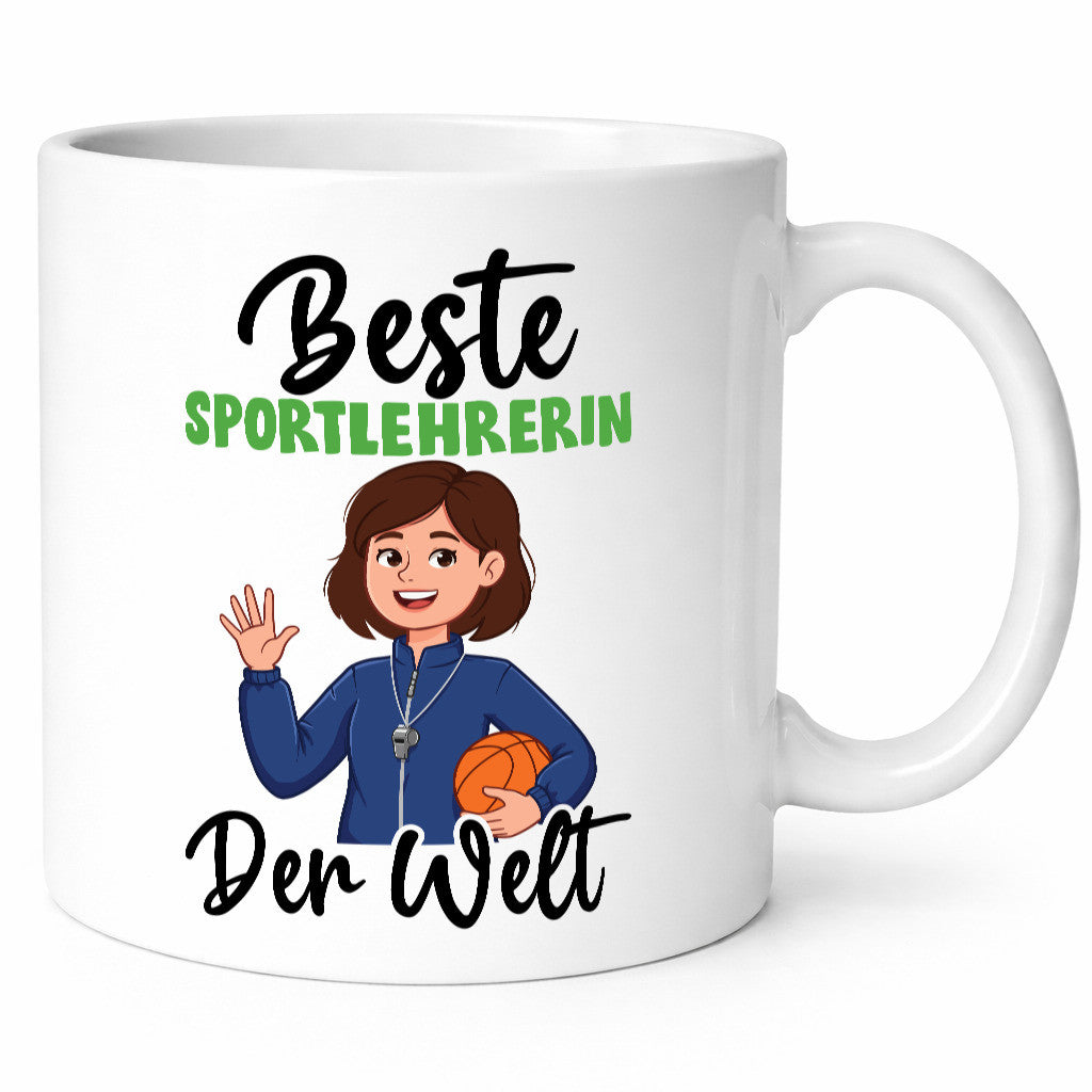 Beste Sportlehrerin | Lehrer Sport v2 lustig Humor Geschenkidee Geschenk Tasse