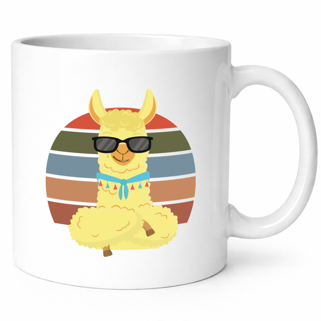 Cooles Alpaka | Lama Tasse Sonnenbrille Sommer lustig Humor Geschenkidee