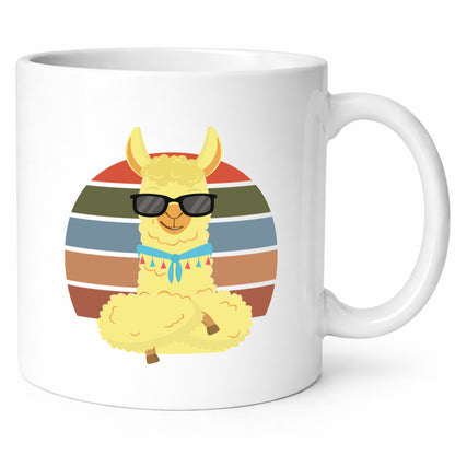 Cooles Alpaka | Lama Tasse Sonnenbrille Sommer lustig Humor Geschenkidee
