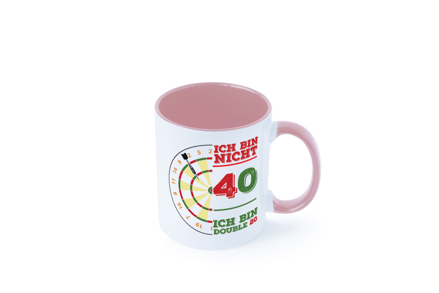 Ich bin nicht 40 double 80 | Dart spieler Geschenkidee Humor Tasse