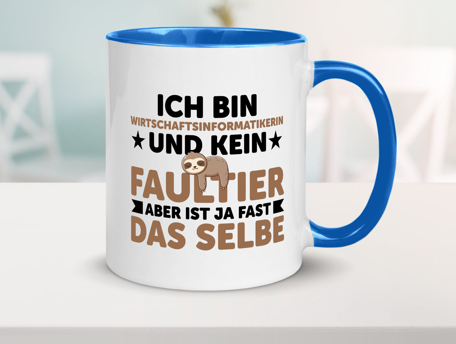 Ich bin kein Faultier: Wirtschaftsinformatikerin v2 lustig Tierliebhaber Humor