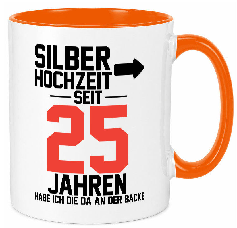 25. Hochzeitstag | Ehemann Silberhochzeit v2 lustig Humor Geschenkidee Geschenk Tasse