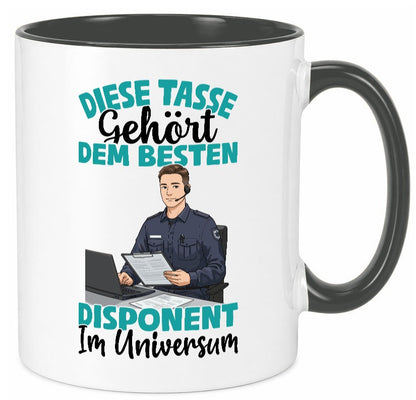 Im Universum: Disponent | Zuteiler Humor Geschenkidee Tasse