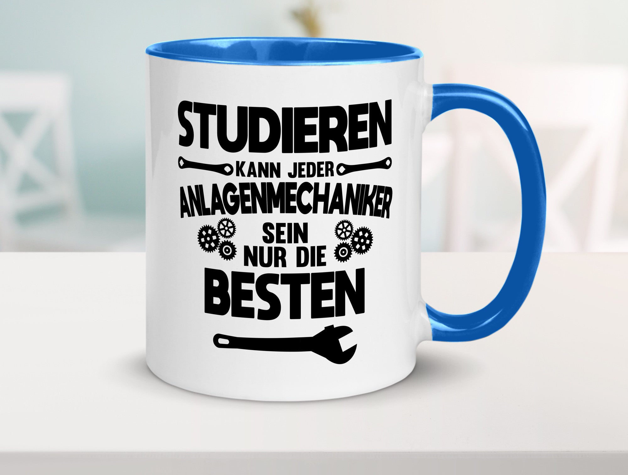 Nur die besten werden Anlagenmechaniker Humor Geschenkidee Tasse
