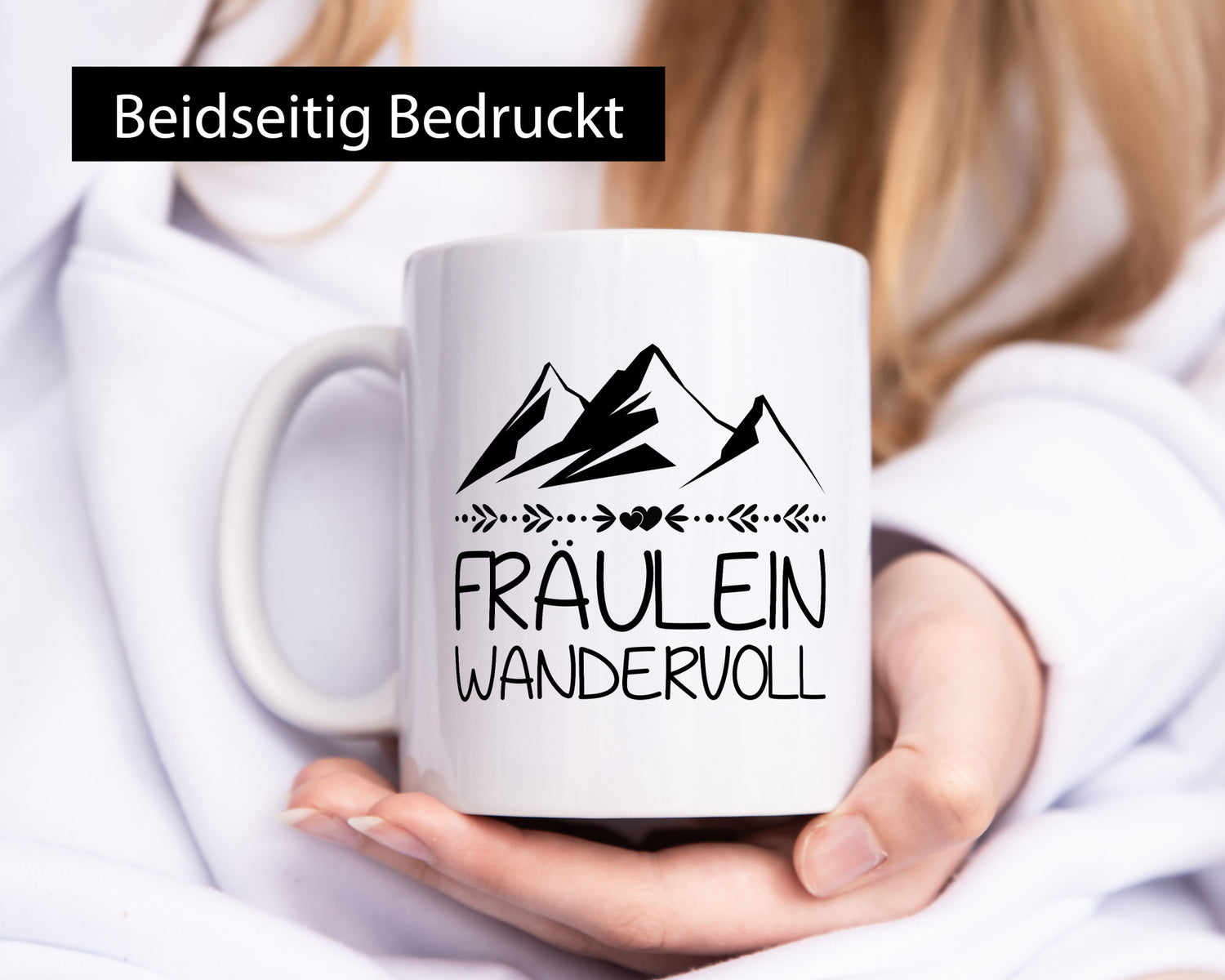 Fräulein Wandervoll | Berge Geschenkidee Humor Tasse