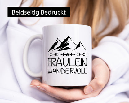 Fräulein Wandervoll | Berge Geschenkidee Humor Tasse