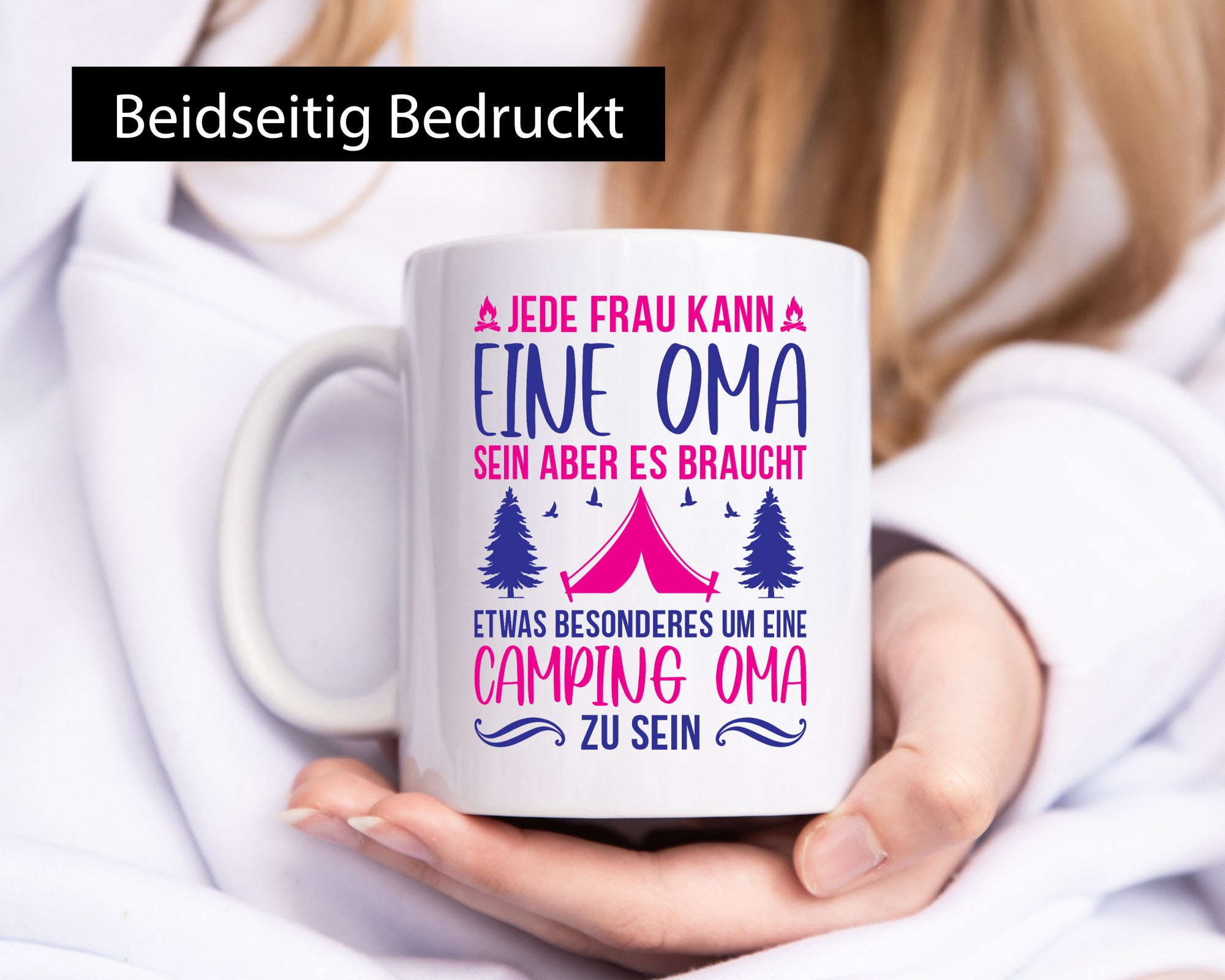 Eine Oma | Etwas Besonderes Camping Humor Familie Geschenkidee Tasse