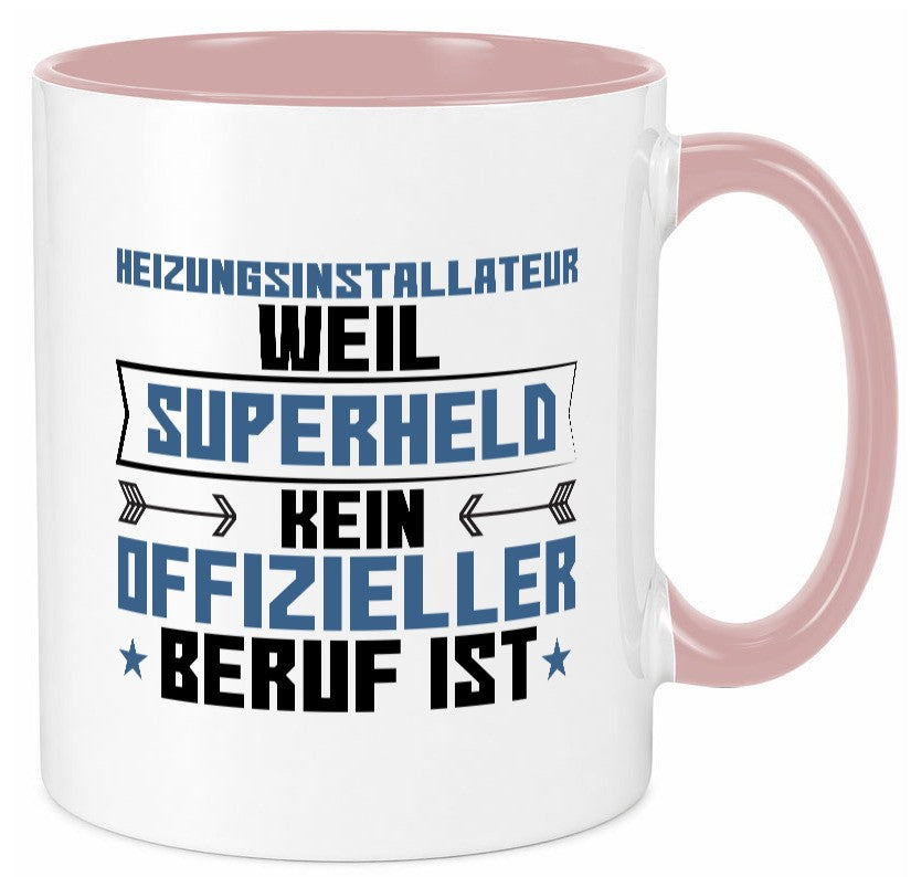 Superheld Heizungsinstallateur | Hotel lustig Humor Geschenkidee Geschenk Tasse