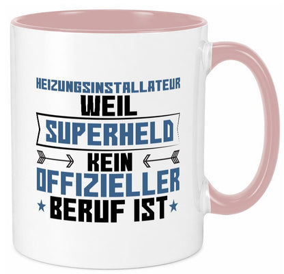 Superheld Heizungsinstallateur | Hotel lustig Humor Geschenkidee Geschenk Tasse