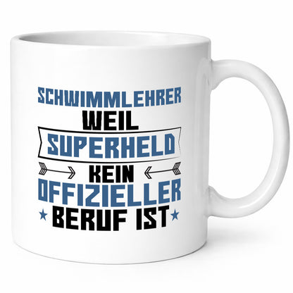 Superheld Schwimmlehrer | Lehrer Schüler schwimmen lustig Humor Geschenkidee