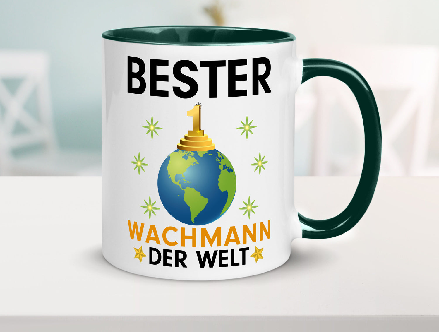 Welt Bester Wachmann | Wachpersonal Nachtwächter Humor Geschenkidee Tasse