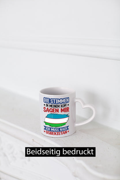 Usbekistan | Urlaub Stimmen in meinem Kopf Traumland v2 Geschenk Humor
