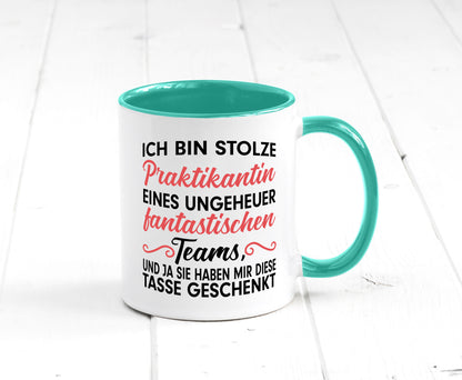 Stolze Praktikantin | Arbeitswelt Tasse Praktikum Geschenk Arbeit Kollegen Büro