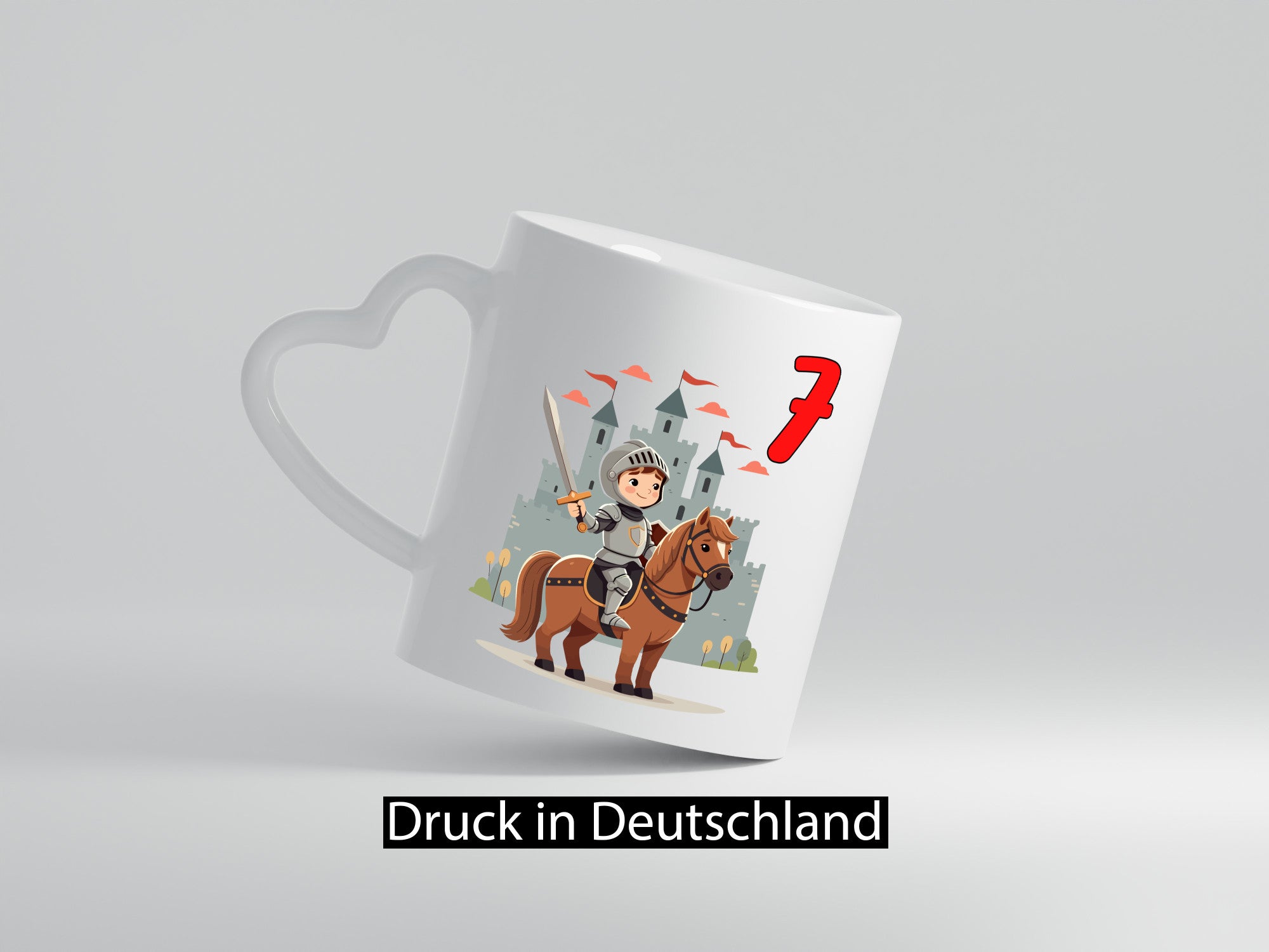 7. Geburtstag | 7 Jahre Ritter Junge Schloss Geschenkidee Humor Tasse