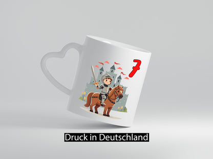 7. Geburtstag | 7 Jahre Ritter Junge Schloss Geschenkidee Humor Tasse