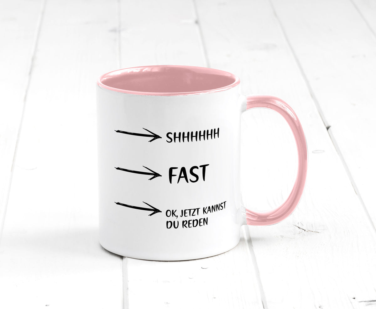 Jetzt kannst du reden | Morgenmuffel Kaffeetrinker Humor Geschenkidee Tasse