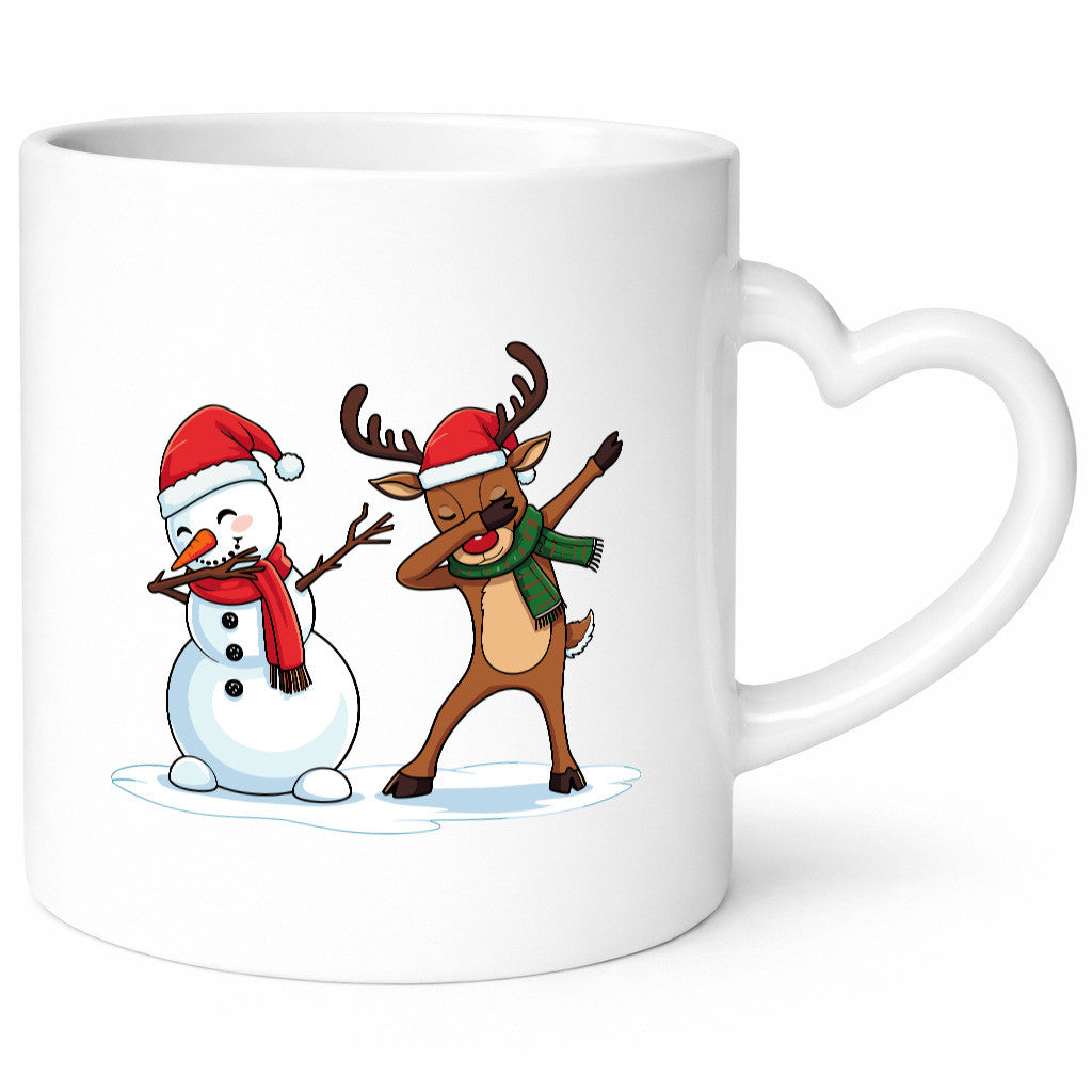 Dabbing Schneeman Rentier | Weihnachten v2 lustig Tierliebhaber Humor Geschenk