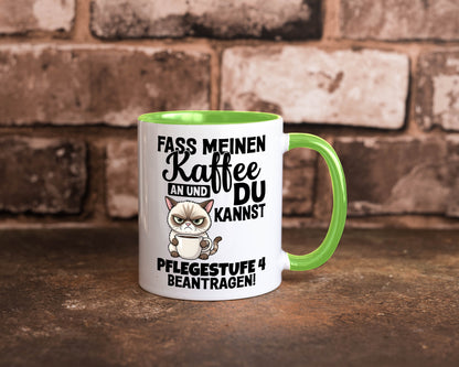 Fass meinen Kaffee an | Pflegestufe 4 Krankenschwester v3 Geschenkidee Humor