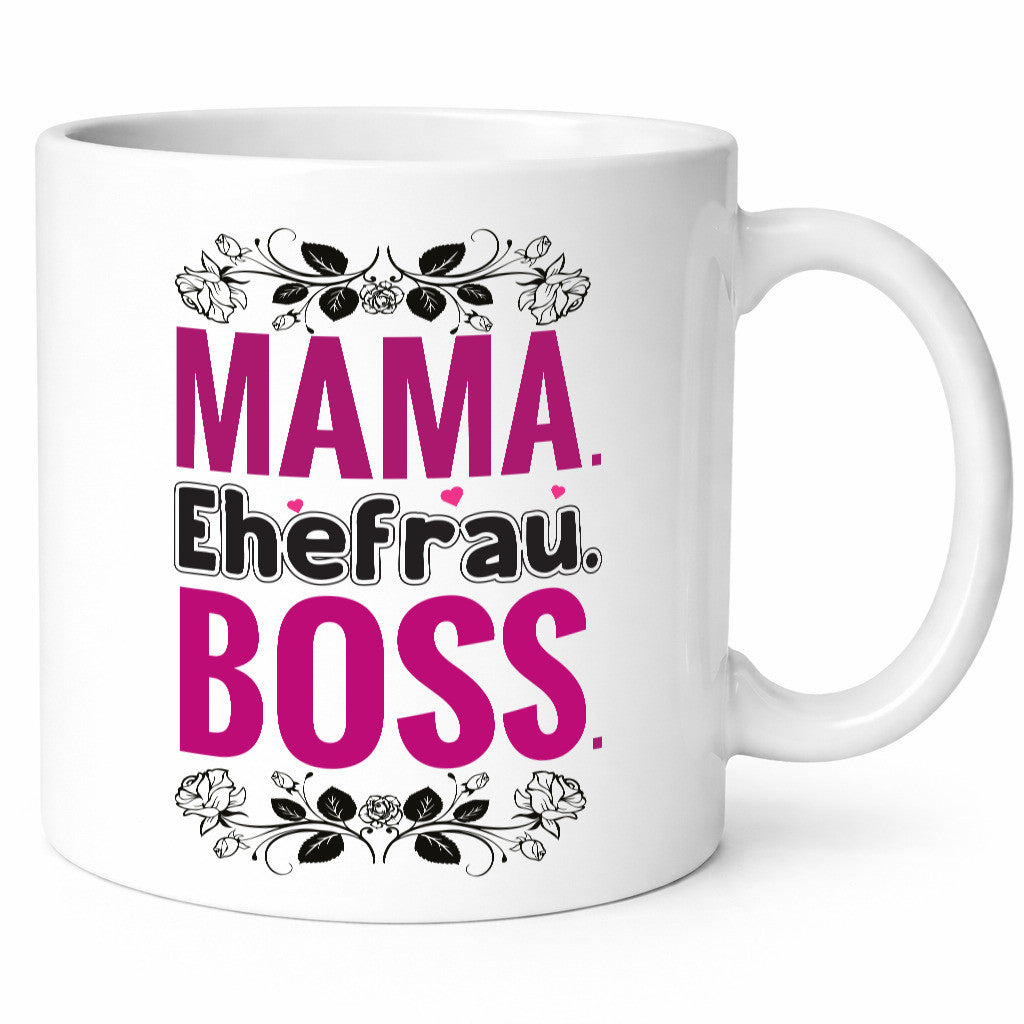 Mama. Ehefrau. Boss. | Frauen Tasse Muttertag lustiger Spruch Geschenk Familie