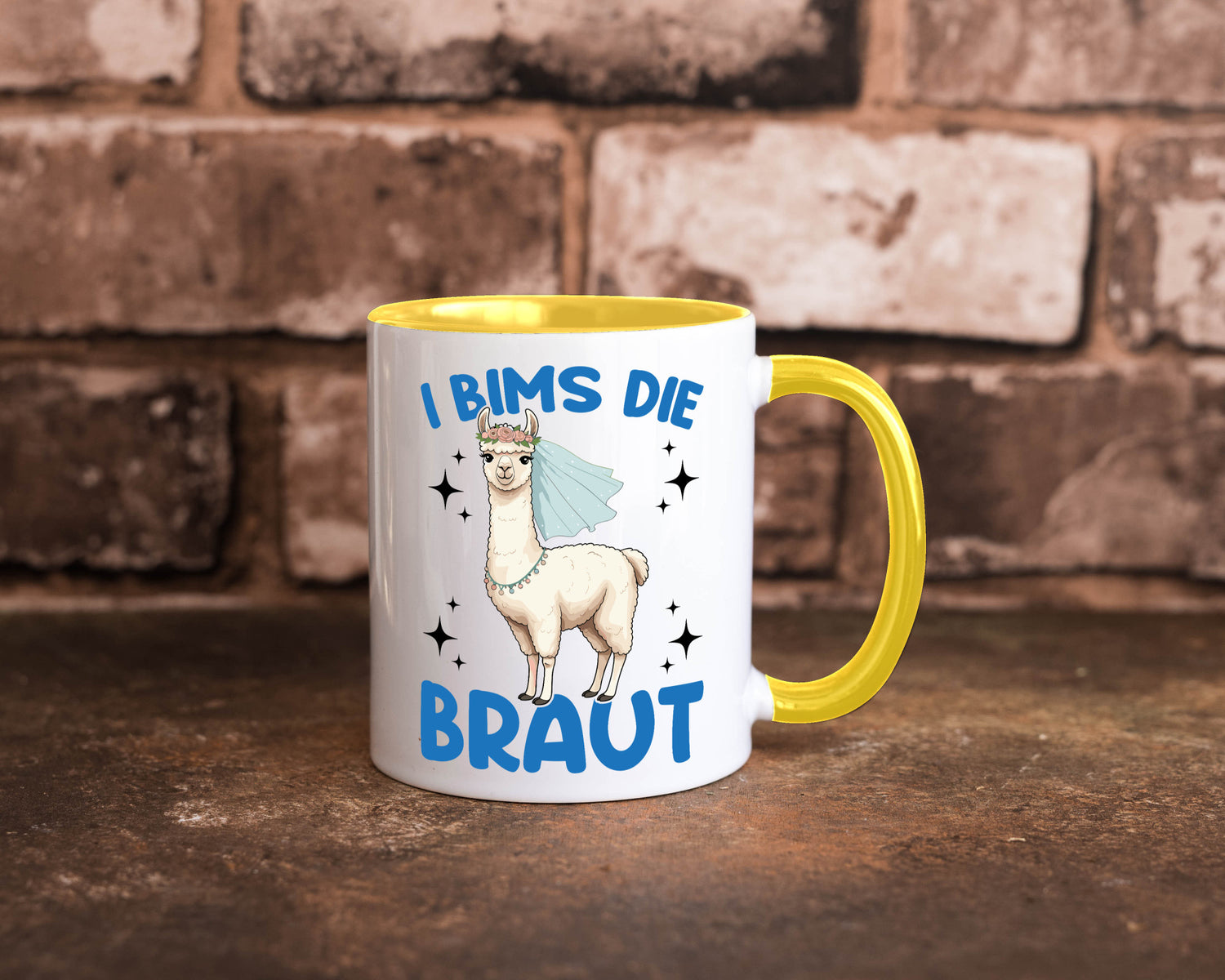 I Bims die Braut | Lama JGA Hochzeit lustig Humor Geschenkidee Geschenk Tasse