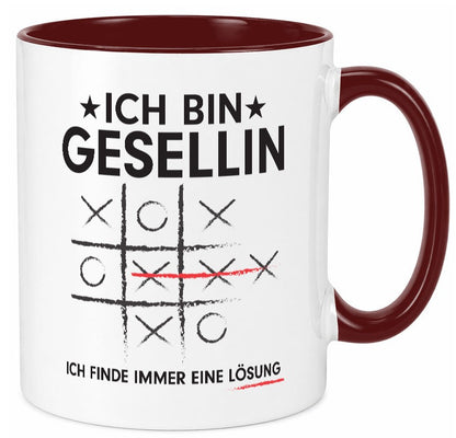Löse Probleme: Gesellin | Handwerkerinnen Geschenkidee Humor Tasse