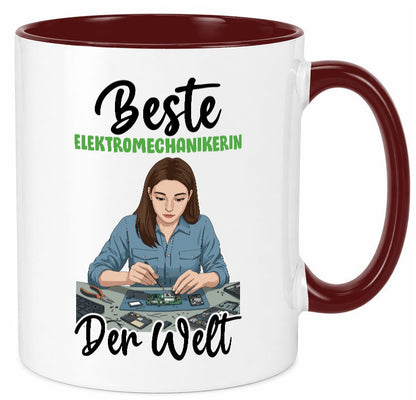 Beste Elektromechanikerin | Mechanikerin v2 Geschenkidee Humor Tasse