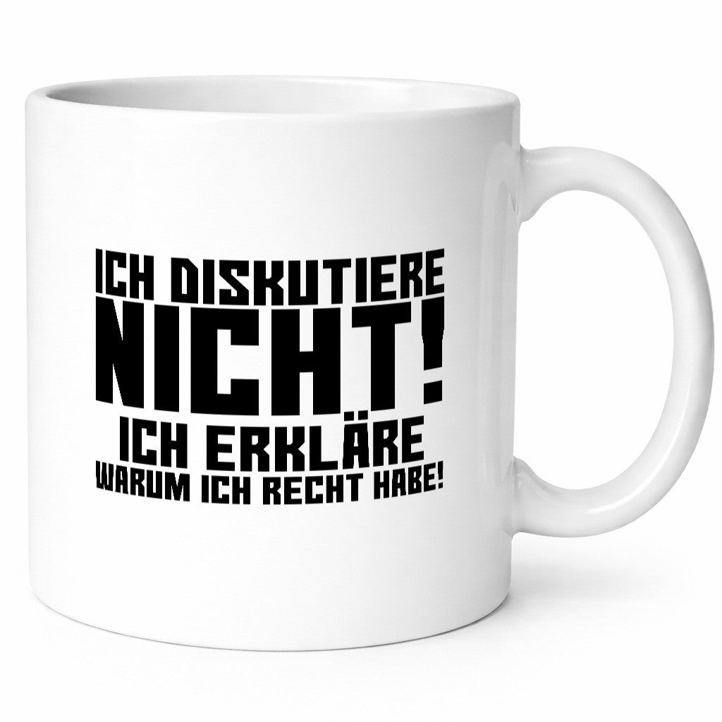 Ich diskutiere nicht | Rechthaber Besserwisser Spruch Geschenk Tierliebhaber