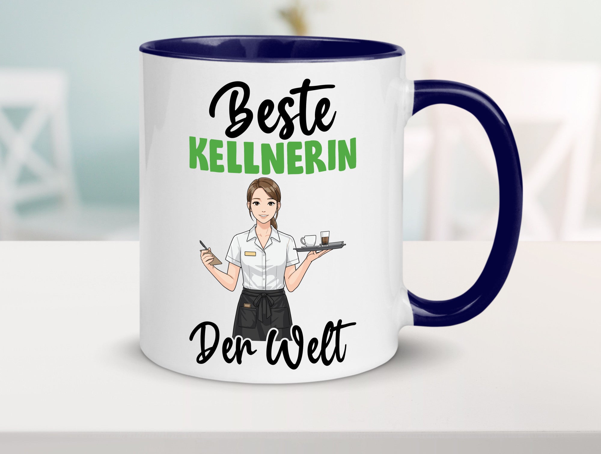 Beste Kellnerin | Beruf kellnern Bedienung v2 Humor Arbeit Kollegen Büro