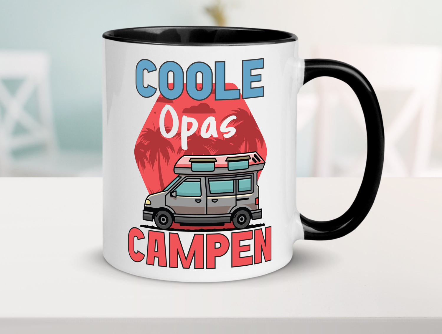 Coole Opas campen | Campingwagen Palmen Geschenk Familie Geschenkidee lustiger