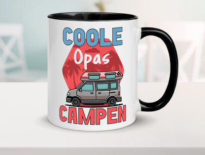 Coole Opas campen | Campingwagen Palmen Geschenk Familie Geschenkidee lustiger