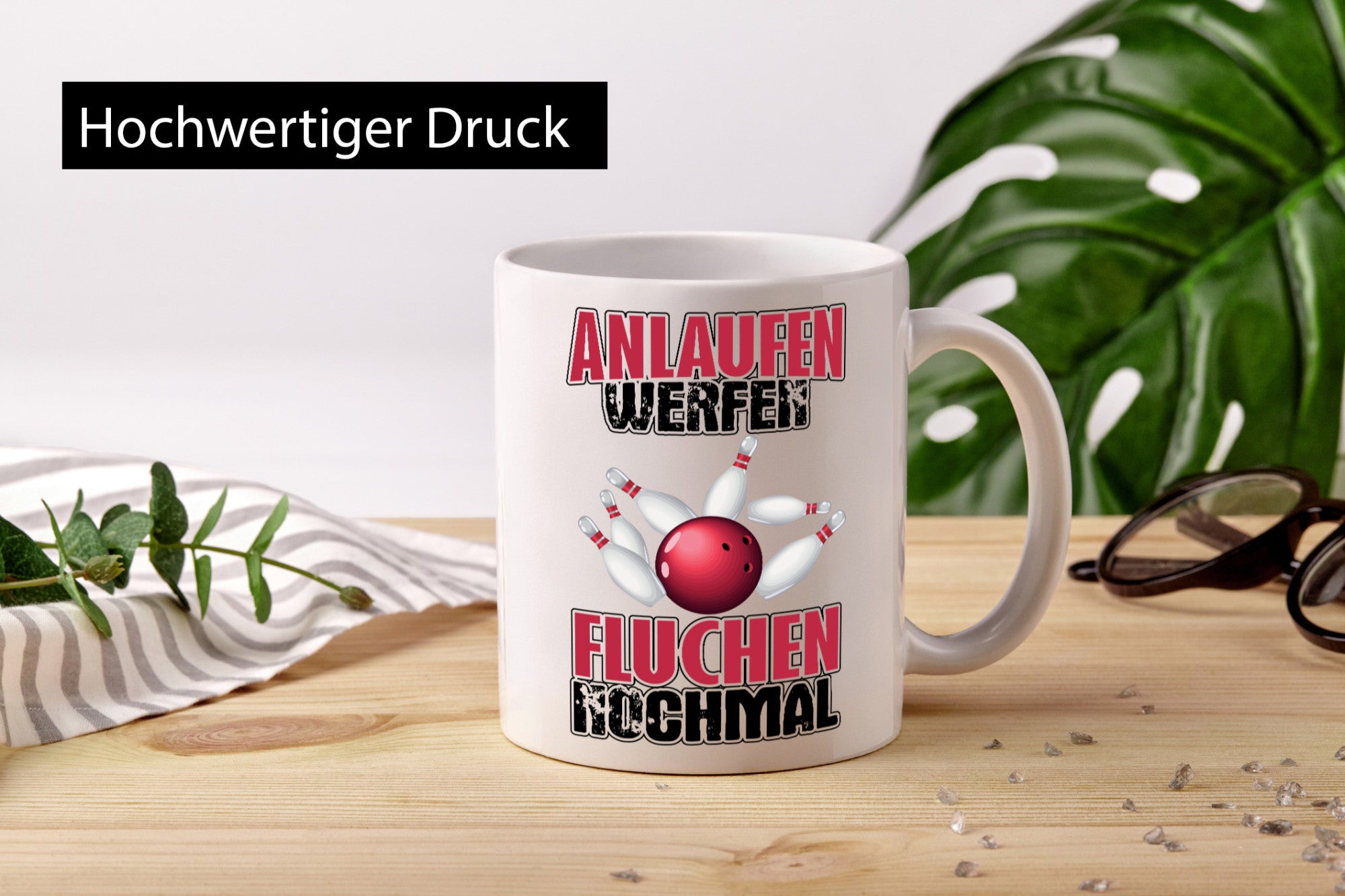 Bowling Tasse Geschenk Humor Geschenkidee lustiger Spruch