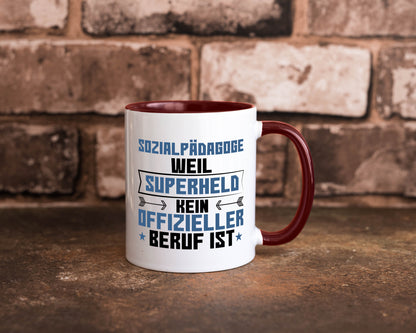 Superheld Sozialpädagoge | Pädagoge lustig Humor Geschenkidee Geschenk Tasse