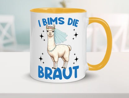 I Bims die Braut | Lama JGA Hochzeit lustig Humor Geschenkidee Geschenk Tasse