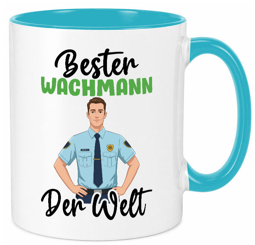 Bester Wachmann | Wachpersonal Nachtwächter v2 Geschenk Humor Geschenkidee Tasse