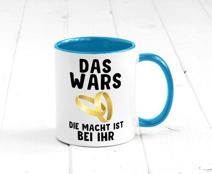 Die macht ist bei ihr | Hochzeit Tasse Ehemann Ehe Geschenk Humor Geschenkidee