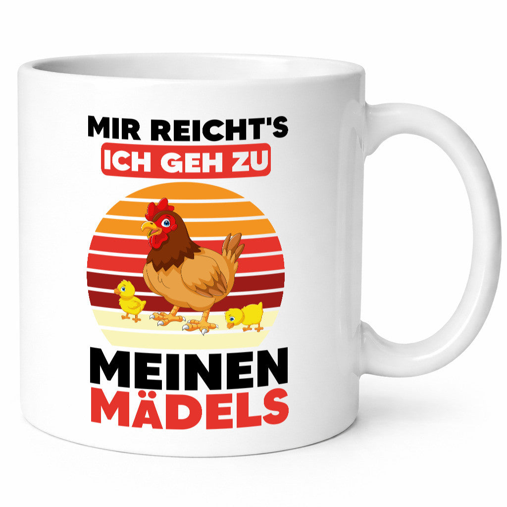Ich geh zu meinen Mädels | Hühner Retro Vintage Landwirt Geschenk Humor