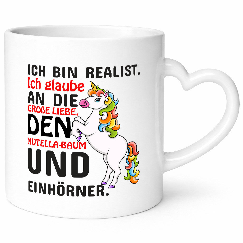 Ich bin Realist | Spruchtasse Einhorn Mädchen lustiger Spruch Geschenk Humor