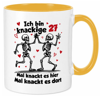 27. Geburtstag | Knackige 27 Ich bin alt v2 Humor Geschenkidee Tasse